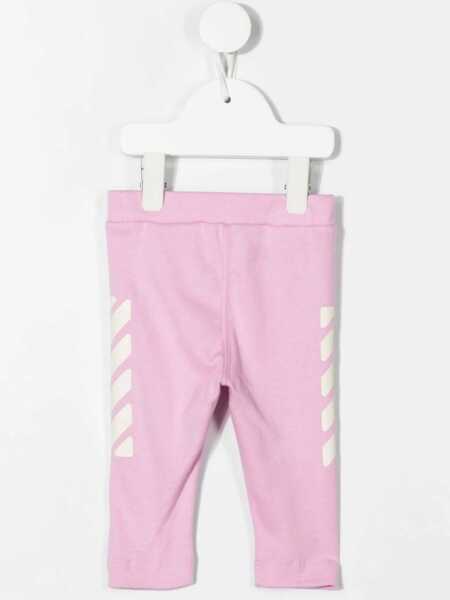 Pantaloni casual Off-White Off Rounded Leggings PINK Fete (BM 9498545) 2
