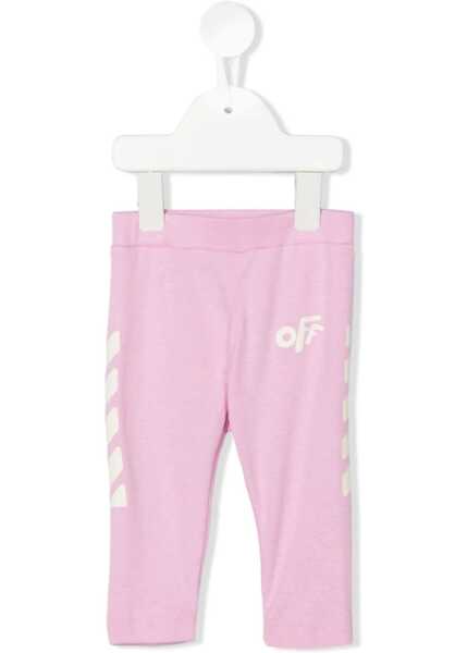 Pantaloni casual Off-White Off Rounded Leggings PINK Fete (BM 9498545) 1