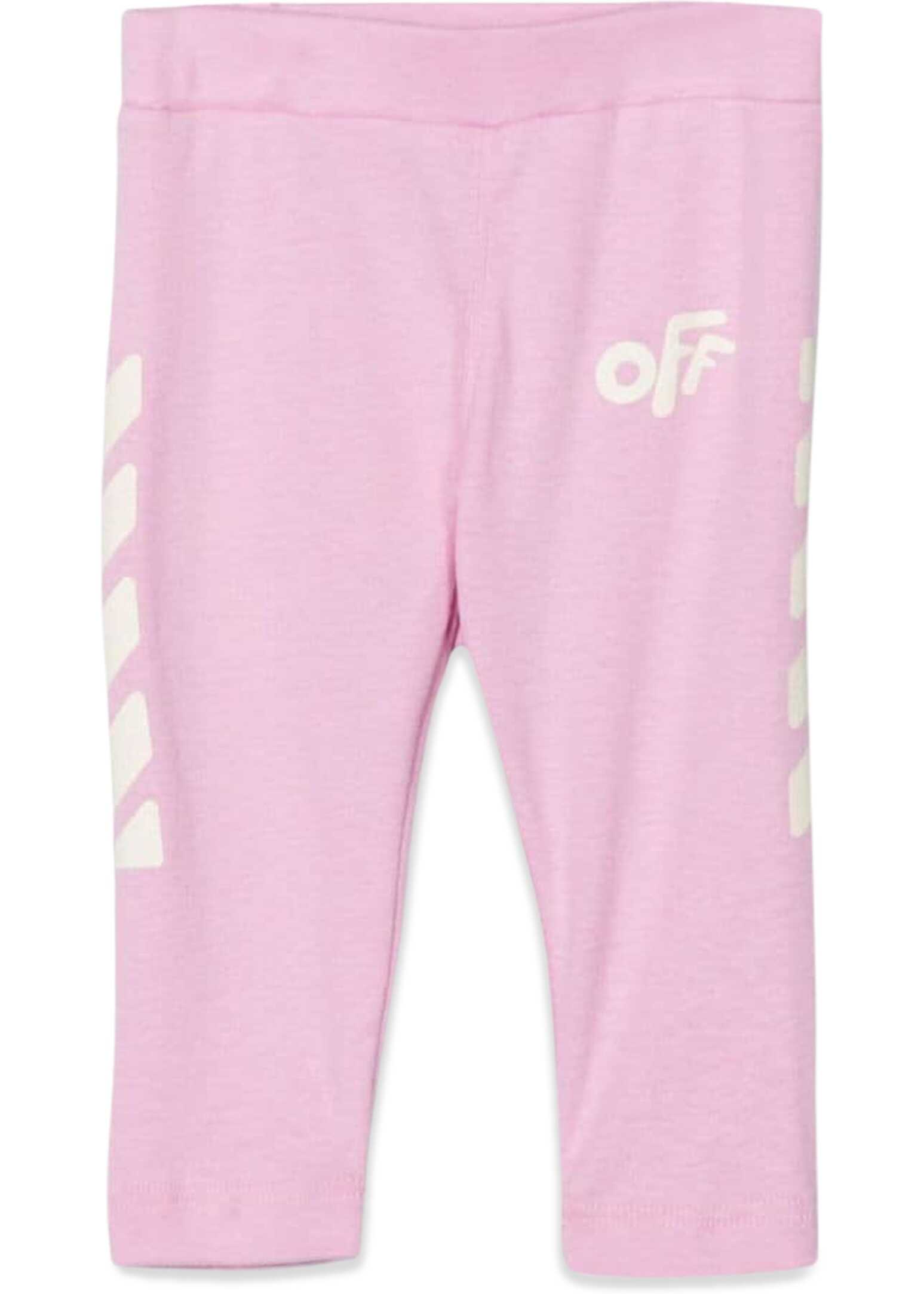Poze Off-White Off Rounded Leggings PINK