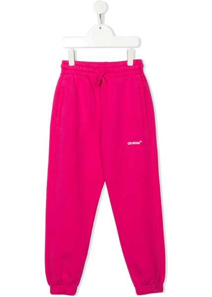 Pantaloni casual Off-White Rubber Arrow Sweat Pant FUCHSIA Fete (BM 9498548) 1