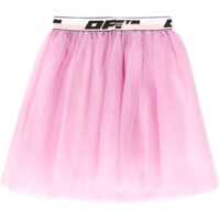 Fuste Off-White Logo Band Tulle Skirt
