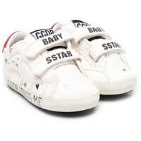 Sneakers Baby School Nappa Upper With Hearts Print Nappa Star And Stripes Leather Heel Signature Foxing Fete