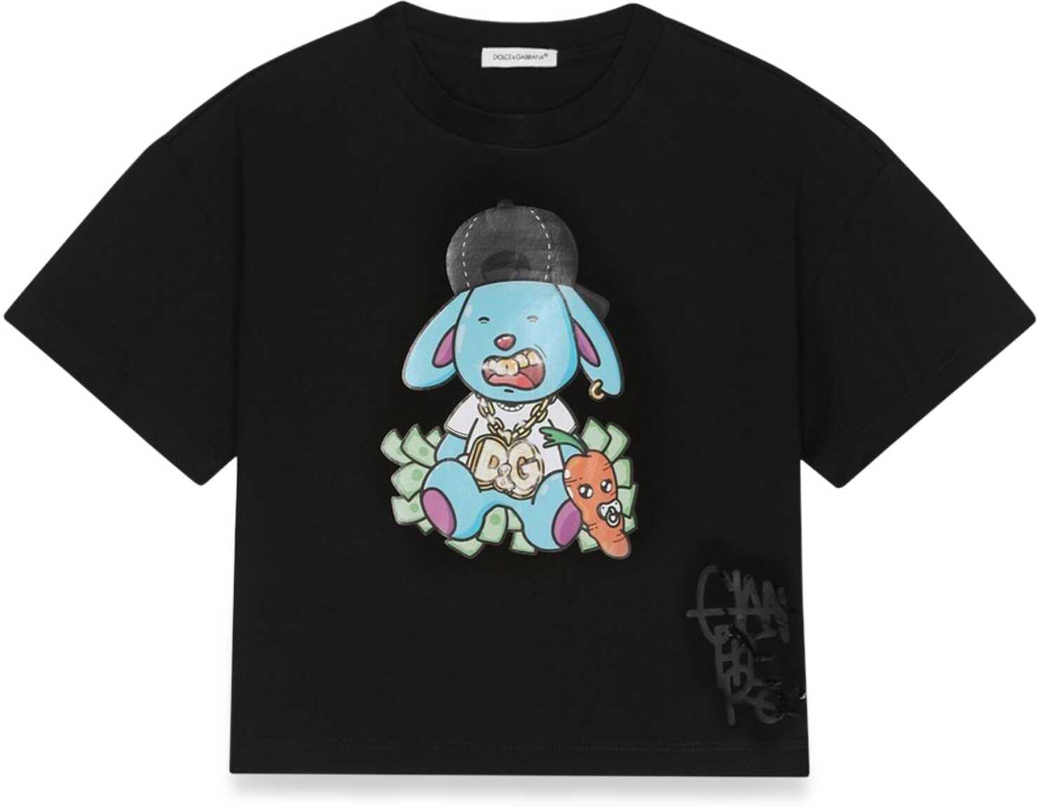 Poze Dolce & Gabbana T-Shirt M/C Rabbit BLACK