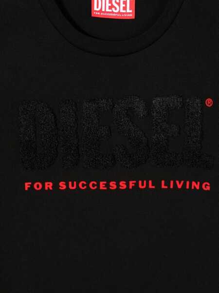 Tricouri Diesel T-Shirt Written Logo BLACK Baieti (BM 9498644) 3