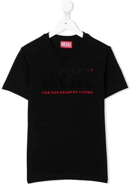 Tricouri Diesel T-Shirt Written Logo BLACK Baieti (BM 9498644) 1