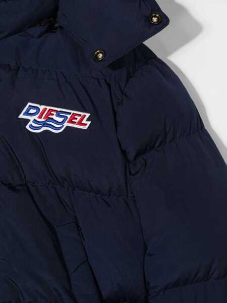 Geci de iarna Diesel Padded Down Jacket With Hood BLUE Baieti (BM 9498674) 3