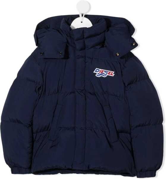 Geci de iarna Diesel Padded Down Jacket With Hood BLUE Baieti (BM 9498674) 1