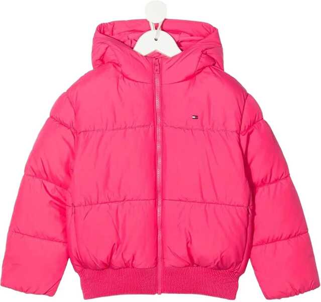 Jachete Tommy Hilfiger Hood Branded Puffer FUCHSIA Fete (BM 9498836) 1