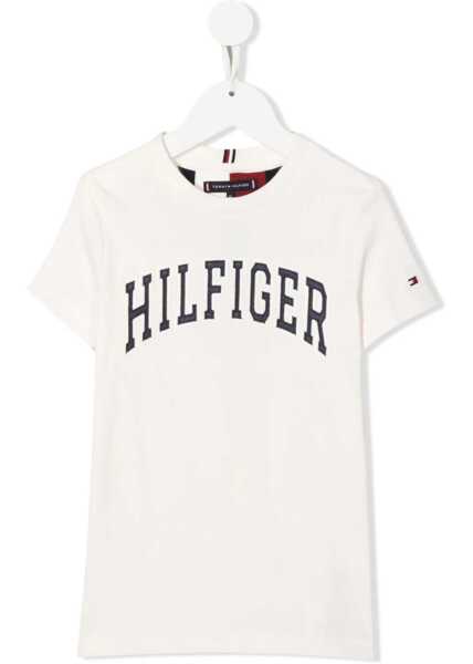 Tricouri Tommy Hilfiger M/C Varsity T-Shirt WHITE Baieti (BM 9498860) 1