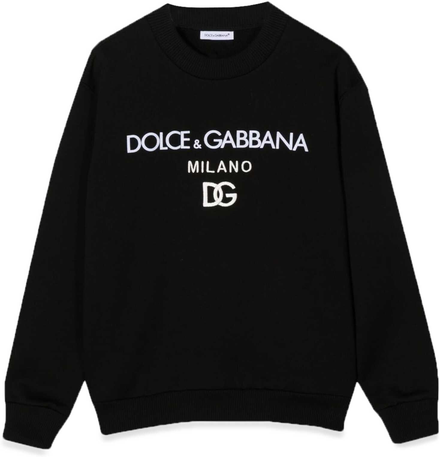 Dolce & Gabbana Essential Crewneck Sweatshirt BLACK