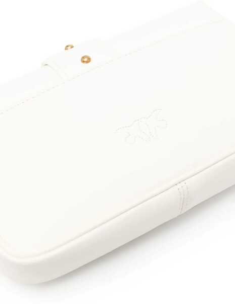 Genti de umar Pinko Love One Shoulder Bag BIANCO SETA-ANTIQUE GOLD Femei (BM 9499721) 5