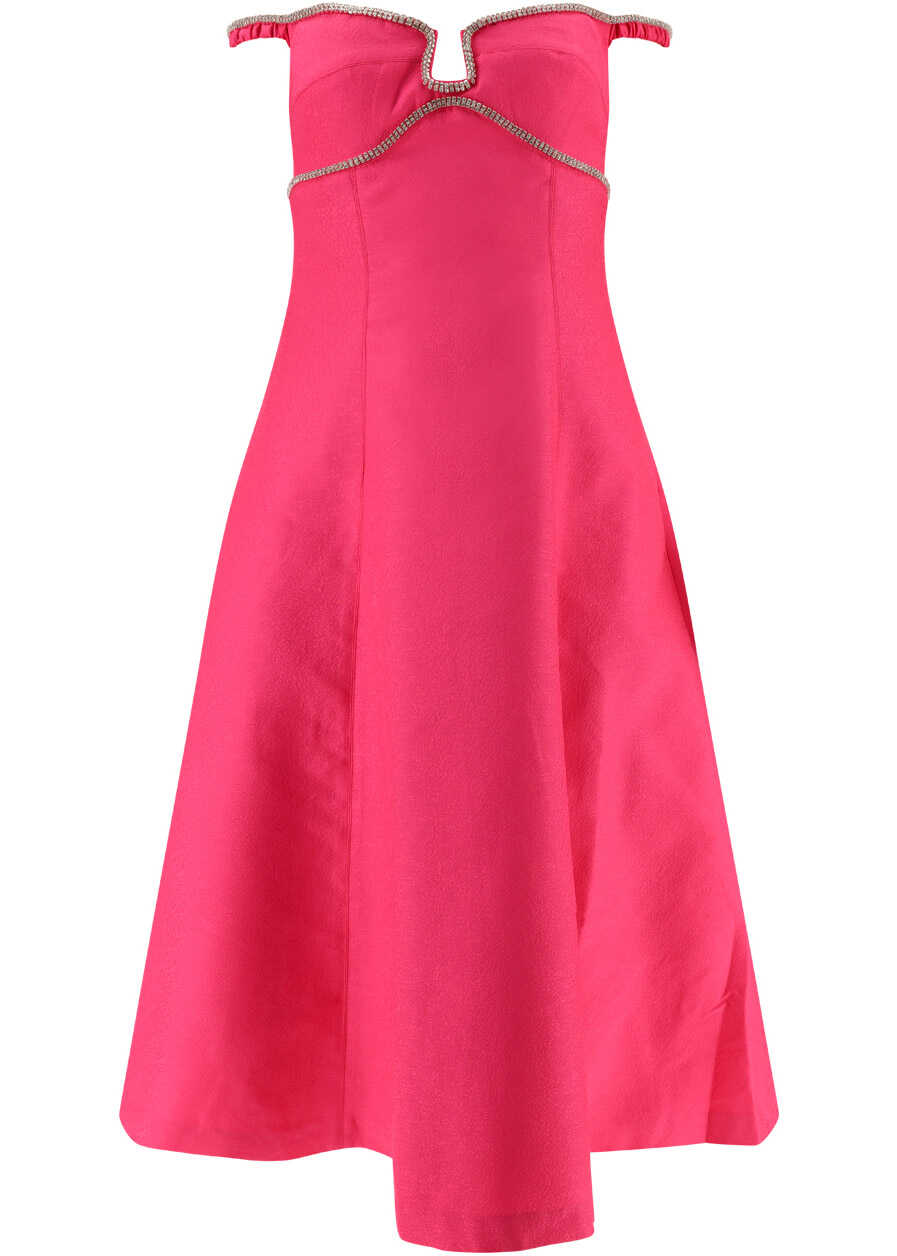 Self-Portrait Midi Dress PINK