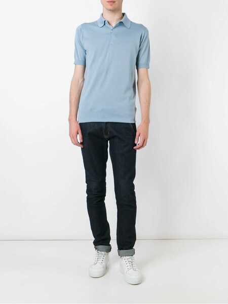 Tricouri Polo John Smedley John Smedley Polo ADRIAN WHITE Sea Glass Barbati (BM 9499790) 2