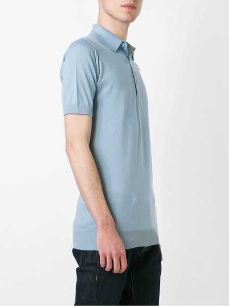 Tricouri Polo John Smedley John Smedley Polo ADRIAN WHITE Sea Glass Barbati (BM 9499790) 3