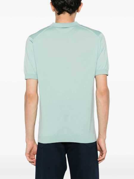 Tricouri Polo John Smedley John Smedley Polo NOAH WHITE Mint Barbati (BM 9499796) 4