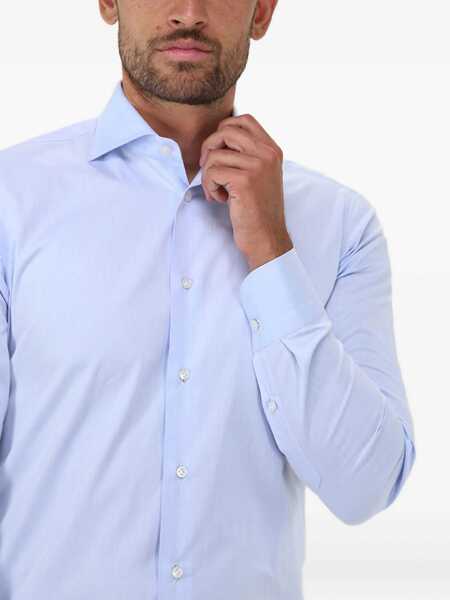 Camasi casual BORRIELLO Borriello Shirt 1401 26 Blue Barbati (BM 9499934) 5