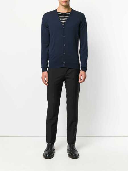 Cardigane John Smedley JOHN SMEDLEY cardigan PETWORTH  ORION GREEN Midnight Barbati (BM 9499973) 2