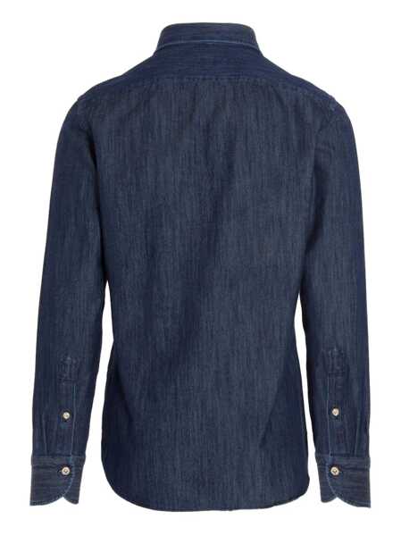 Camasi de blugi BORRIELLO Borriello Shirt 9095 1 DENIM Light Denim Barbati (BM 9500021) 2