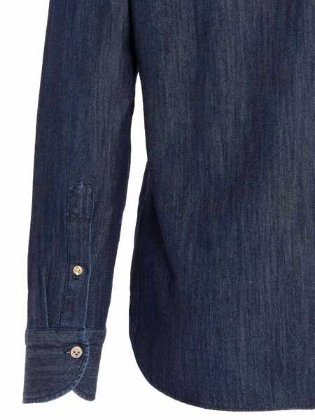 Camasi de blugi BORRIELLO Borriello Shirt 9095 1 DENIM Light Denim Barbati (BM 9500021) 4