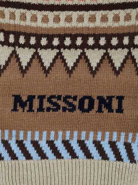 Esarfe MISSONI BEACHWEAR MISSONI scarf SC19WOU8596 0002 Beige Brown Beige Brown Barbati (BM 9502721) 2