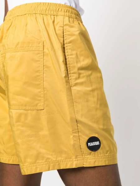 Pantaloni scurti PLEASURES Pleasures shorts P22SU021 Mustard Mustard Barbati (BM 9503831) 5