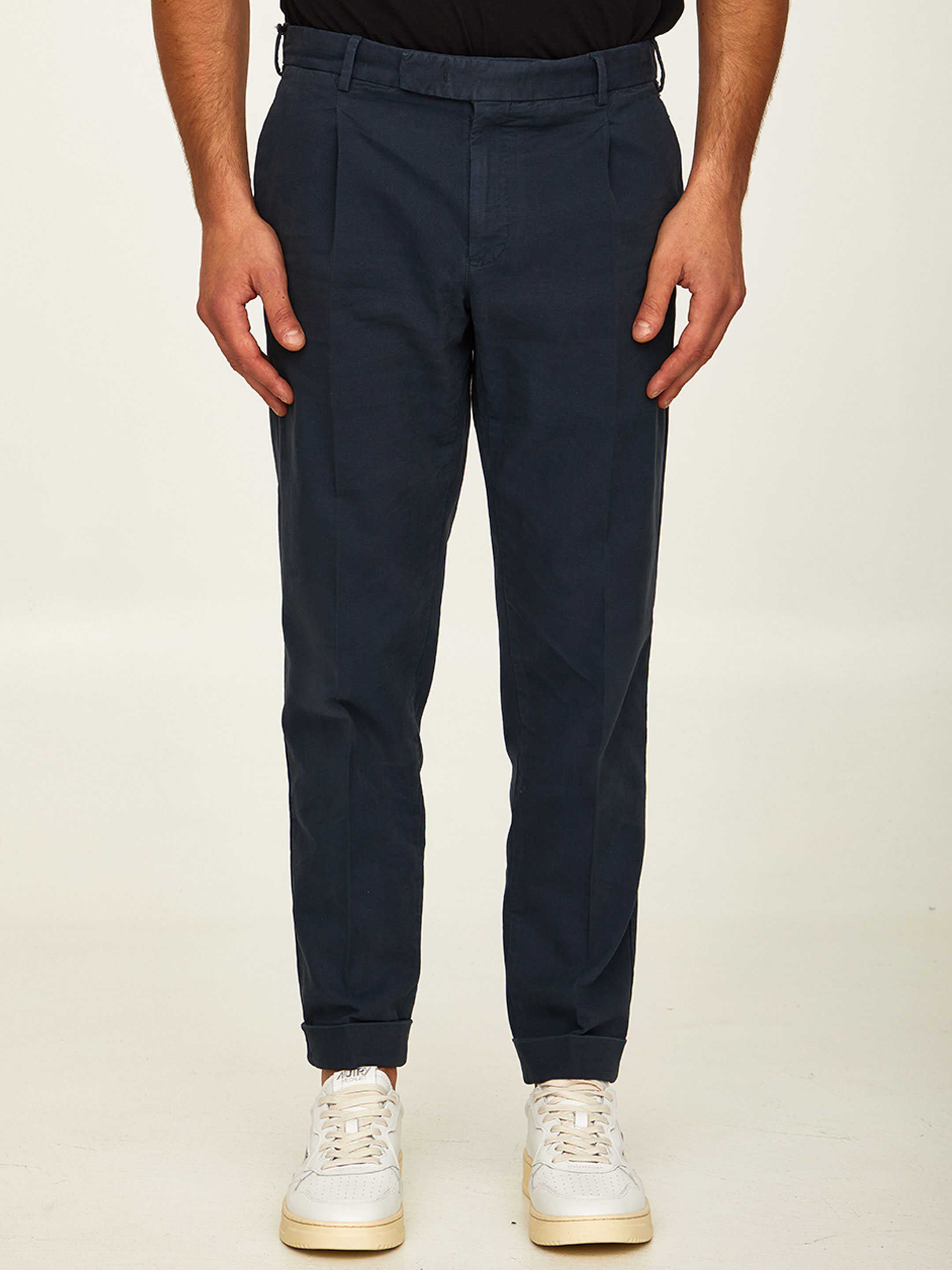 PT TORINO Pleated Trousers Blue