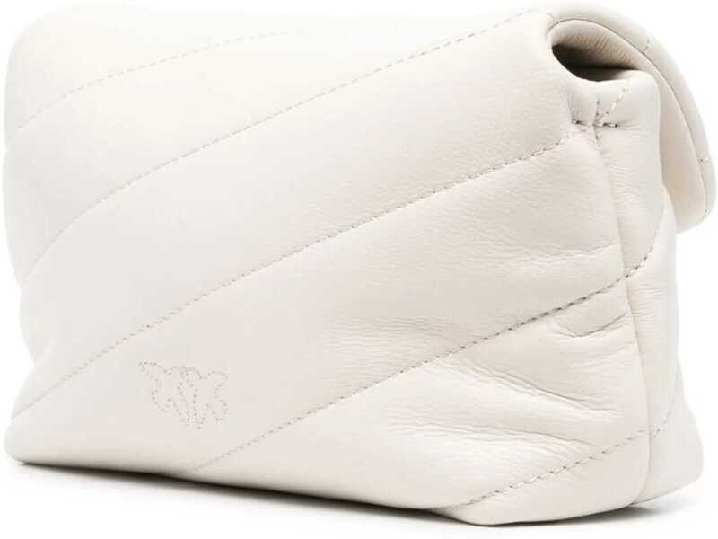 Genti de umar Pinko Love Baby Shoulder Bag BIANCO SETA-ANTIQUE GOLD Femei (BM 9506561) 3