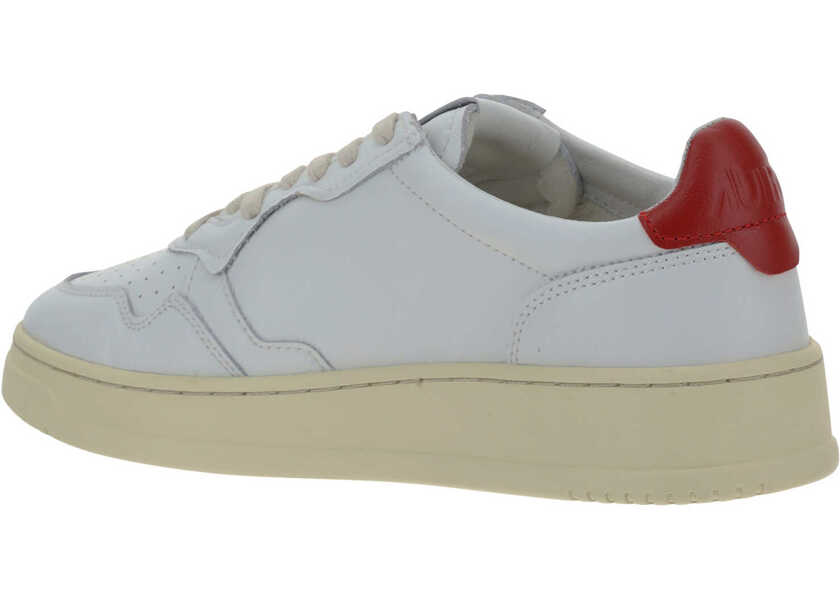 Sneakers AUTRY Low 01 Sneakers LEATHER/LEATHER WHITE/RED Barbati (BM 9506639) 3