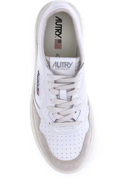 Sneakers AUTRY Medalist Low Sneakers LEATHER/SUEDE WHITE Barbati (BM 9506642) 4