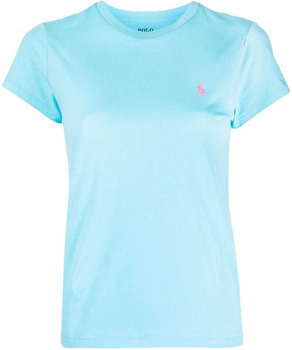 Ralph Lauren Cotton T-Shirt LIGHT BLUE