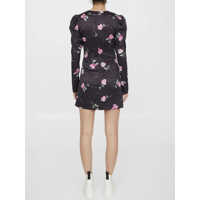 Rochii elegante Dama - Rochii elegante Ganni Crinkled Satin Dress BLACK Femei (BM 9508796) - B-mall.ro