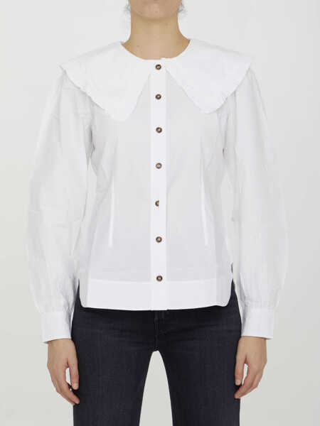 Camasi Dama Ganni Cotton Poplin Shirt