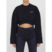 Pulovere casual Cropped Sweatshirt With Logo Femei