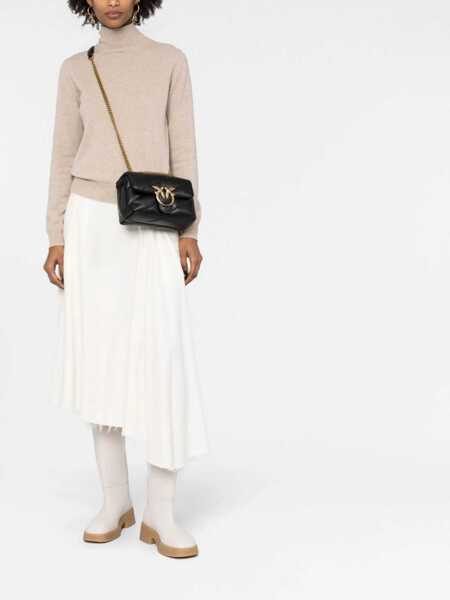 Genti de umar Pinko Love Mini Puff Shoulder Bag NERO-ANTIQUE GOLD Femei (BM 9510017) 2