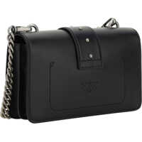 Genti de mana Pinko Dama - Genti de mana Pinko Love One Mini Shoulder Bag NERO/OLD SILVER Femei (BM 9510032) - B-mall.ro