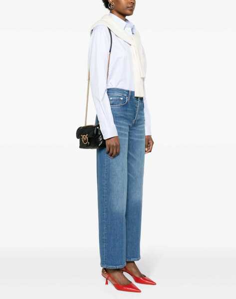 Genti de umar Pinko Love Baby Shoulder Bag NERO-ANTIQUE GOLD Femei (BM 9510167) 2