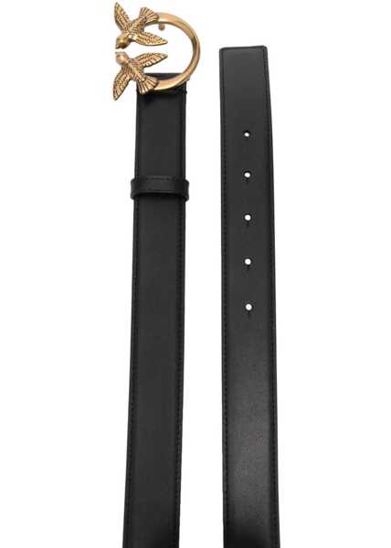 Curele Pinko Love Berry Belt NERO-ANTIQUE GOLD Femei (BM 9510185) 2