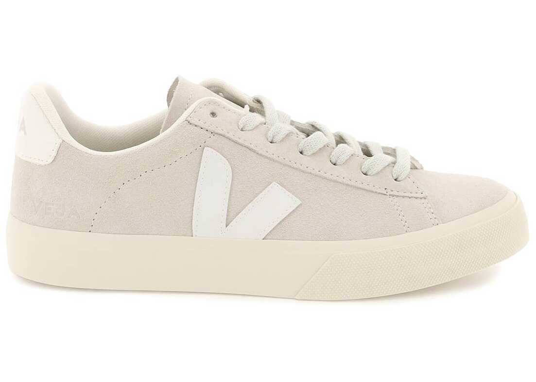 VEJA Campo Chromefree Leather Sneakers NATURAL WHITE