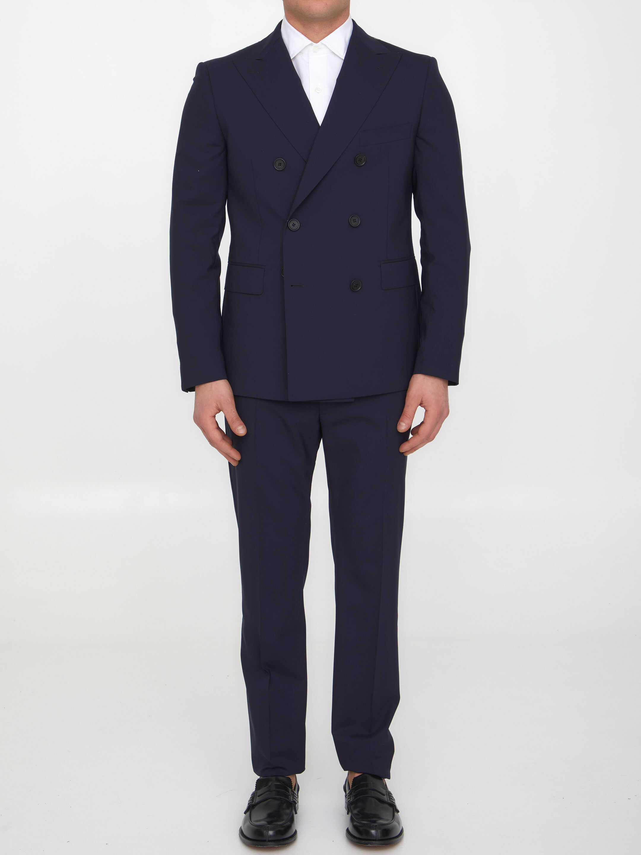 Tonello Wool Two-Piece Suit BLUE