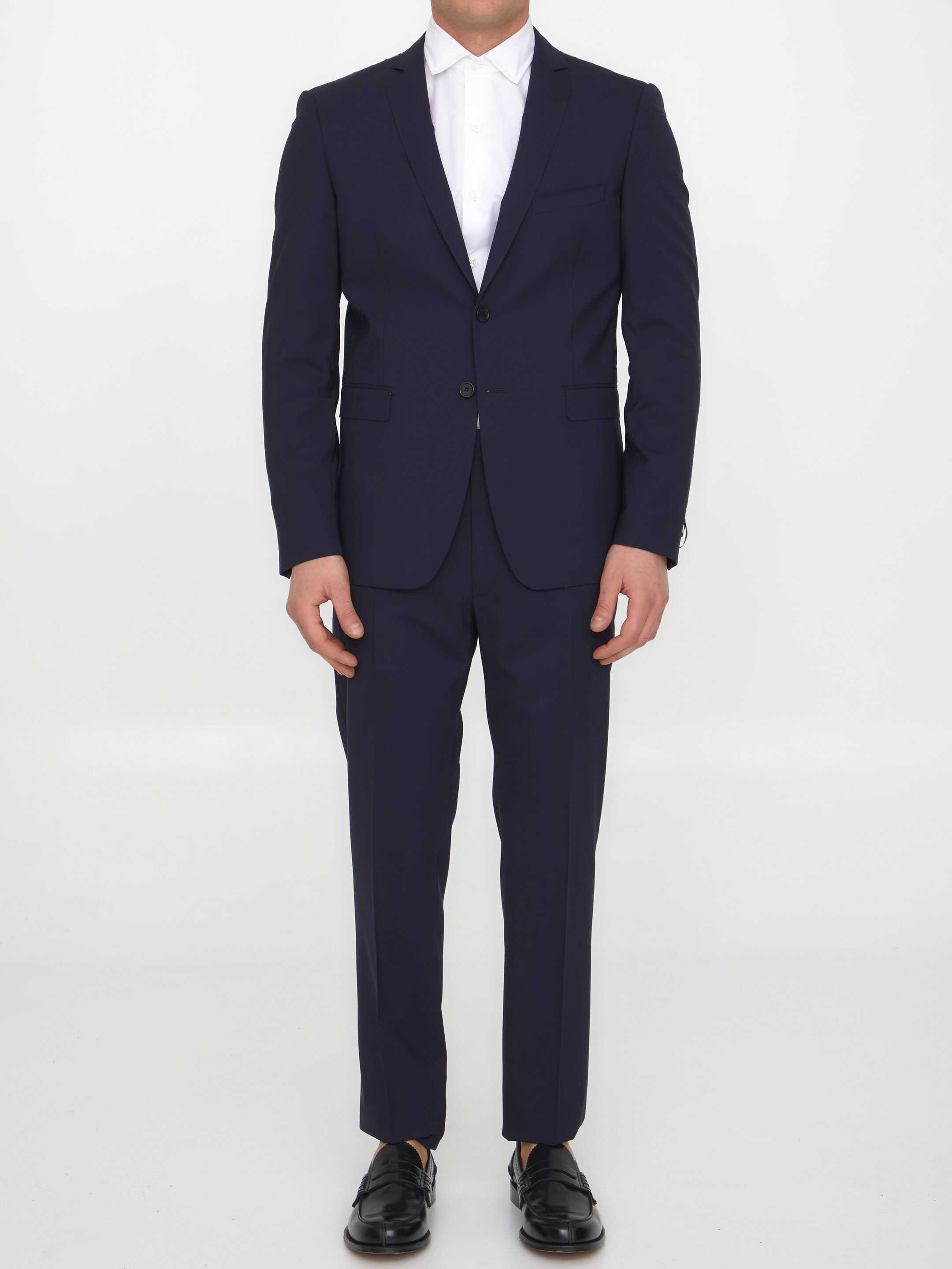 Tonello Wool Two-Piece Suit BLUE