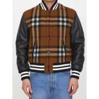 Bomber jacket Wool And Leather Bomber Jacket Barbati