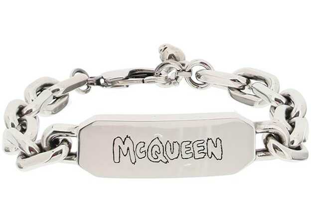 Alexander McQueen Graffiti Tag Bracelet MCQ0911SIL V B ANTIL image0