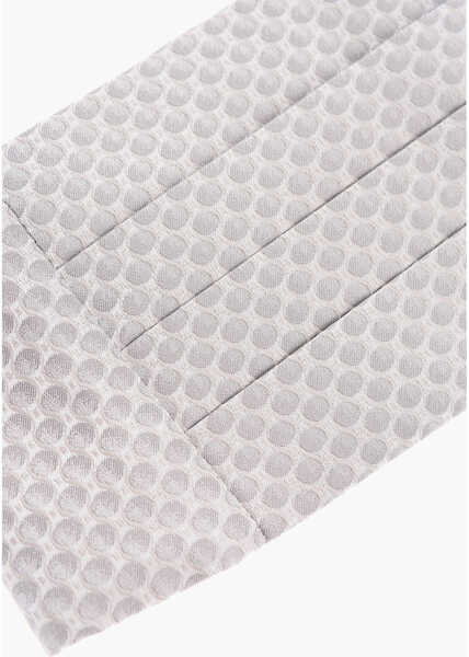 Curele CORNELIANI Patterned Pleated Cummerbund Gray Barbati (BM 9514739) 2