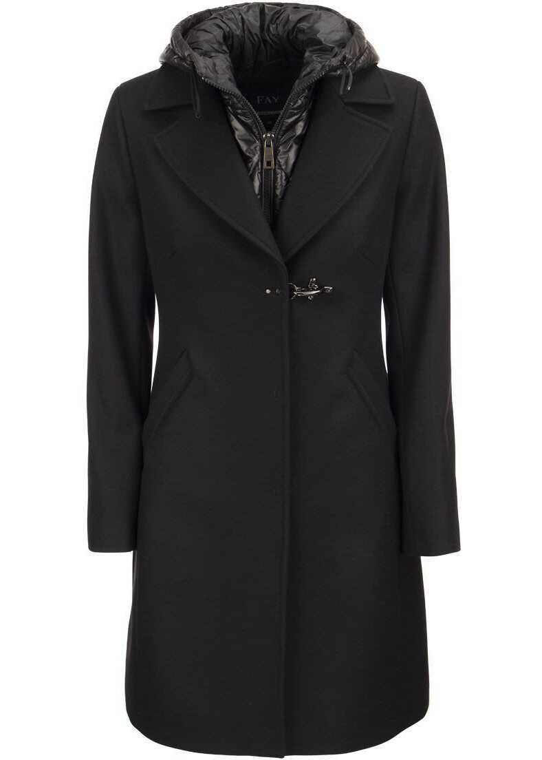 Fay Wool Coat BLACK