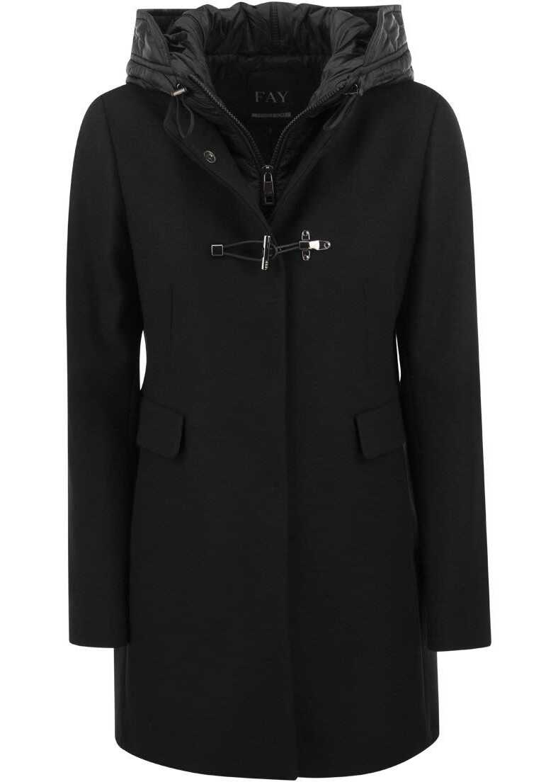 Fay Wool Coat BLACK