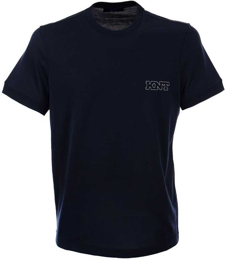 KITON Cotton T-Shirt BLUE