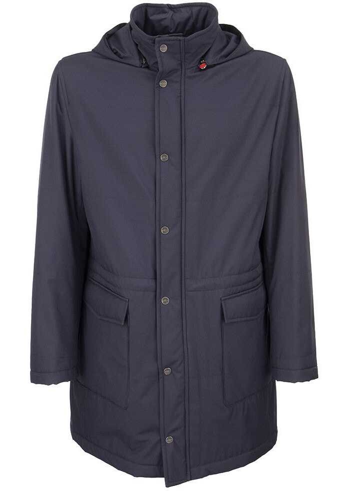 KITON Polyamide Outerwear Jacket BLUE