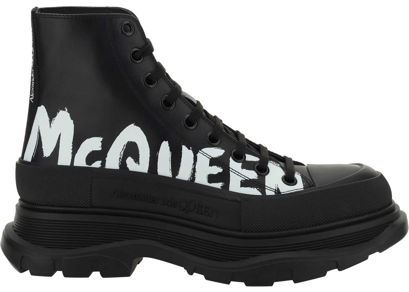 Alexander McQueen Ankle Boots BLACK/WHITE