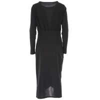 Rochii de zi Dama - Rochii de zi Karl Lagerfeld Long Sleeve Jersey Dress NERO Femei (BM 9517322) - B-mall.ro