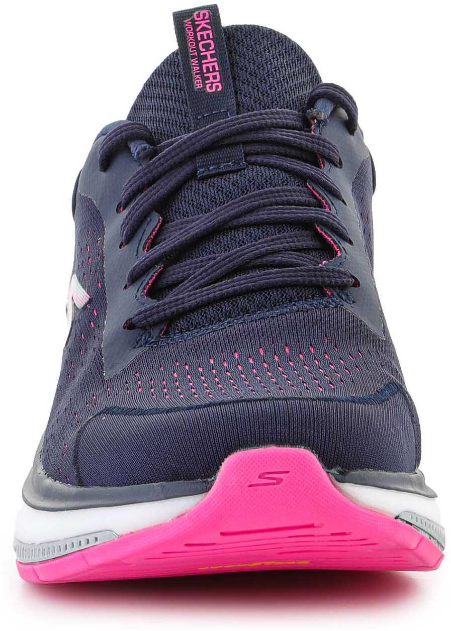 Sneakers SKECHERS GO WALK Workout Walker - Outpace 124933 - NVHP Navy/Pink Femei (BM 9517904) 3